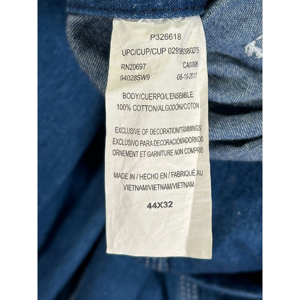 Big Smith Men's 44 Blue Denim Bibs WorkWear Carpenter‎ Construction Jeans - Picture 2 of 11